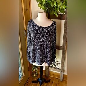 💥Eberjey Black & White Waist Tie Slouchy Top💥